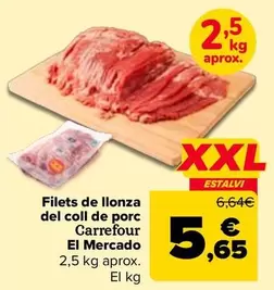 Carrefour El Mercado - Filetes De Cabeza  De Lomo De Cerdo  
