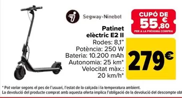 Segway Ninebot - Patinete Eléctrico E2 II