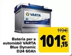 Varta - Batería Para Automóvil Blue Dinamic D24 60Ah