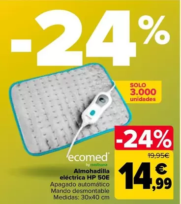 Medisana - Almohadilla Eléctrica HP 50E