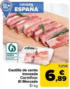 Carrefour El Mercado - Costilla De Cerdo Troceada 