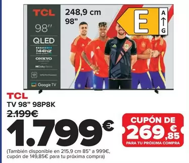 TCL - Tv 98" 98P8K