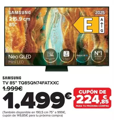 Samsung - TV 85" TQ85QN74FATXXC