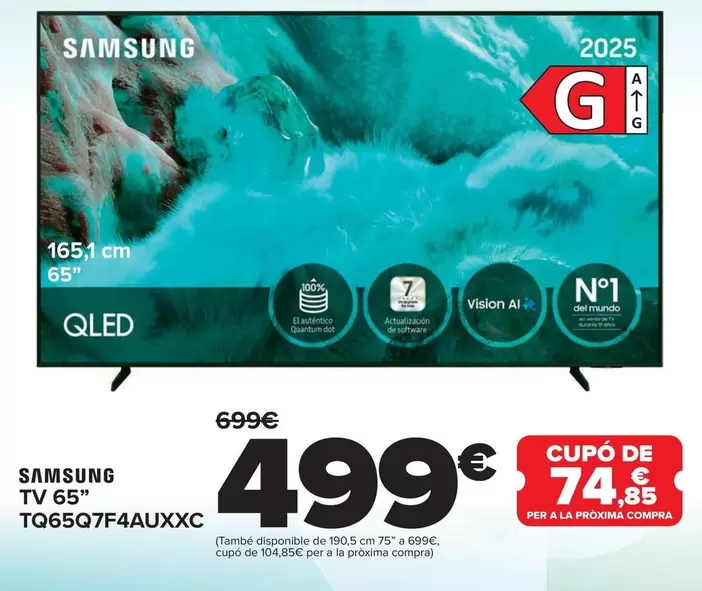 Samsung - TV 65" TQ65Q7F4AUXXC