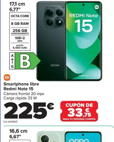 Xiaomi - Smartphone Libre Redmi Note 15