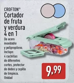 Crofton - Cortador De Fruta Y Verdura 4 En 1