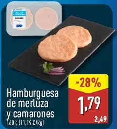 Hamburguesa De Merluza Y Camarones