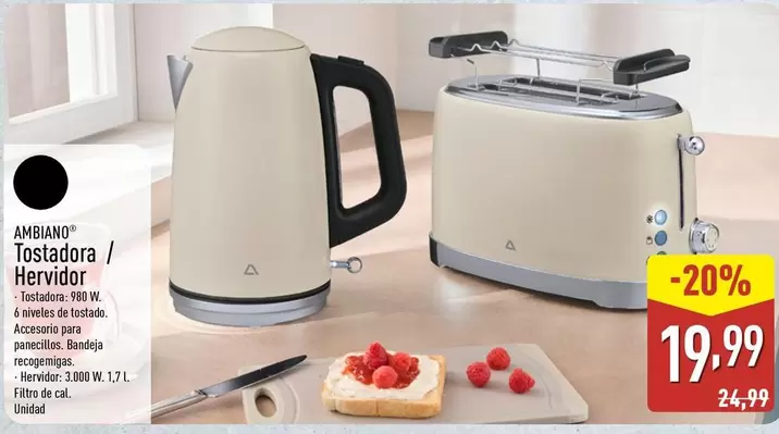 Ambiano - Tostadora/Hervidor