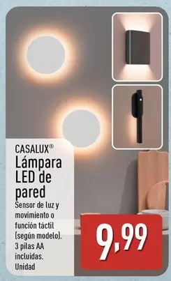 Casalux - Lámpara Led De Pared
