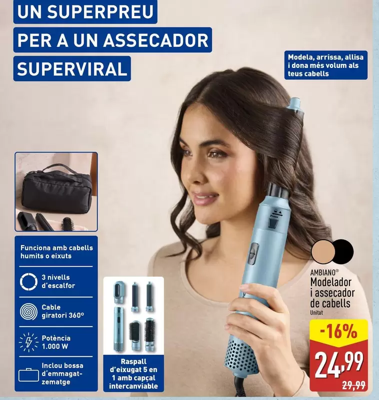 Ambiano - Modelador I Assecador De Cabells