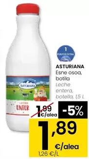 Asturiana - Leche Entera, Botella