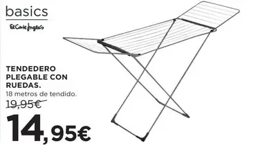 El Corte Inglés - Tendedero Plegable Con Ruedas