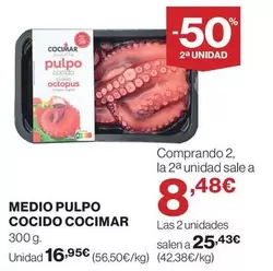 cocimar - Medio Pulpo Cocido