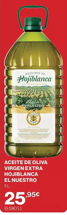 Hojiblanca - Aceite De Oliva Virgen Extra