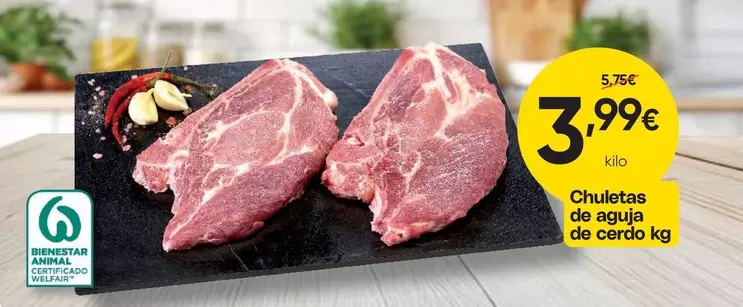 Chuletas De Aguja De Cerdo