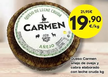 Carmen - Queso Añejo De Oveja Y Cabra Elaborado Con Leche Cruda