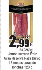 Froiz - Jamón Serrano Gran Reserva Raza Duroc 