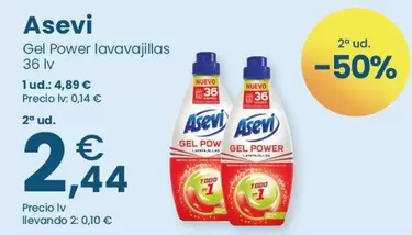 Asevi - Gel Power Lavavajillas