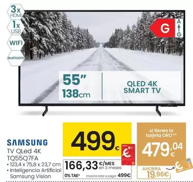 Samsung - Tv Qled 4k TQ55Q7FA