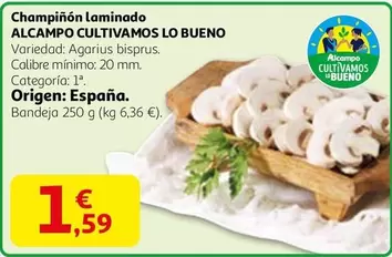 Alcampo - Champiñón Laminado