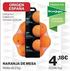 El Corte Inglés - Naranja De Mesa