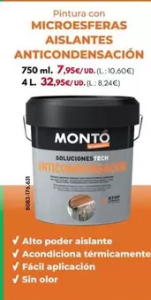 Monto - Termoaislante Anticondensación Blanco - 4l