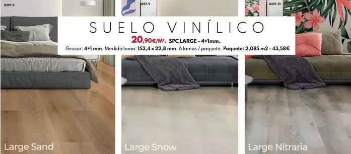 Suelo Vinilico Spc Large - Nitrari 2,085m2
