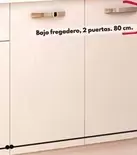 Bajo Fregadero 2 Puertas - BLANCO 85X80X58CM
