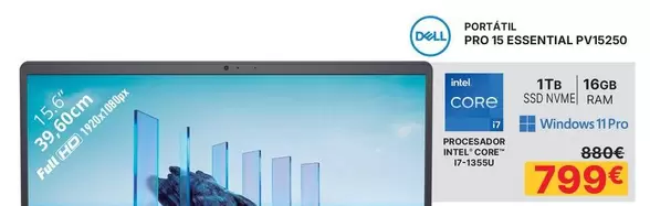 Dell - PORTÁTIL PRO 15 ESSENTIAL