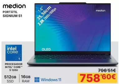 Medion - Procesador Intel Core 512gb