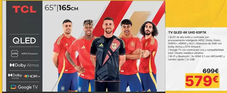 TCL - TV QLED 4K UHD 65P7K