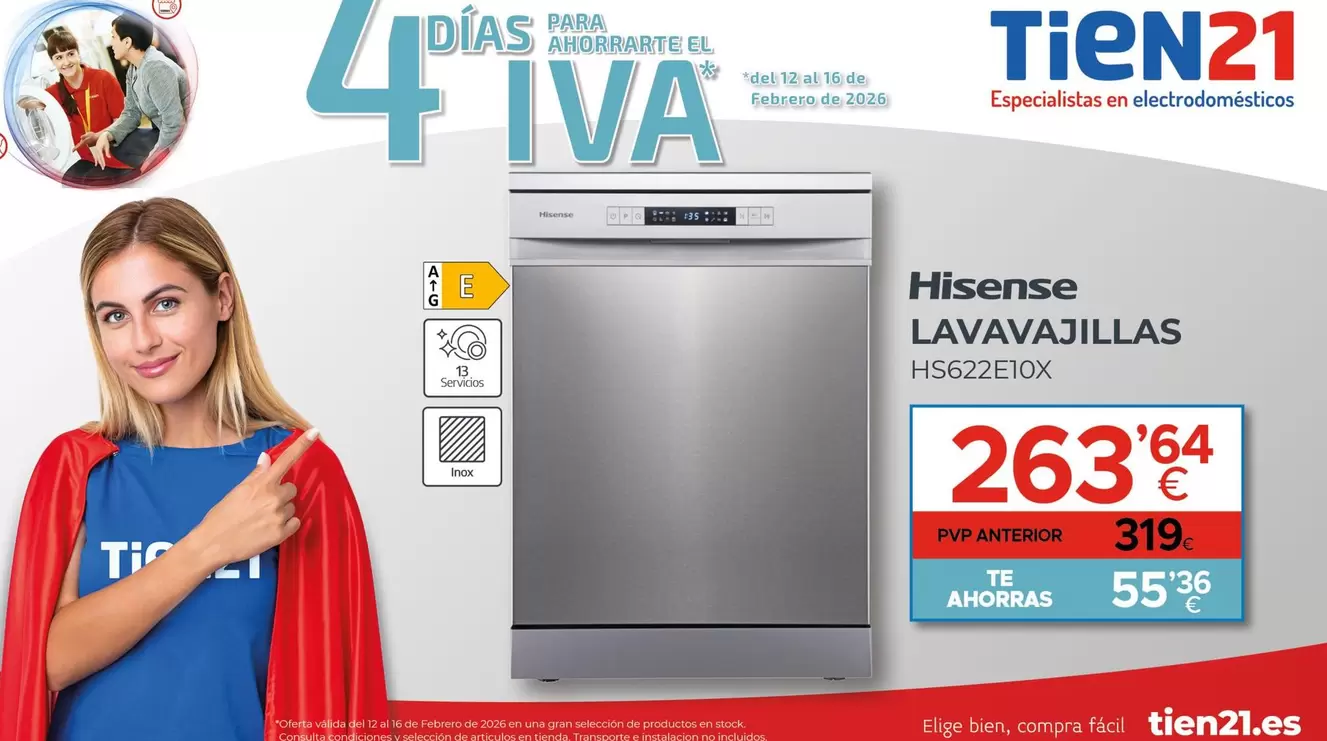 Hisense - Lavavajillas