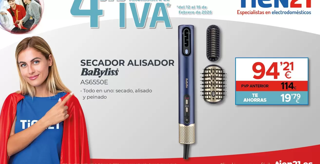 Babyliss - Secador Alisador
