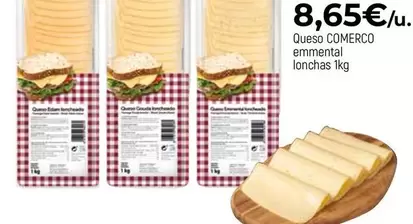 Comerco - Queso Emmental Lonchas