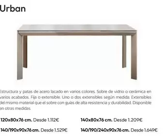 Mesas De Comedor Urban