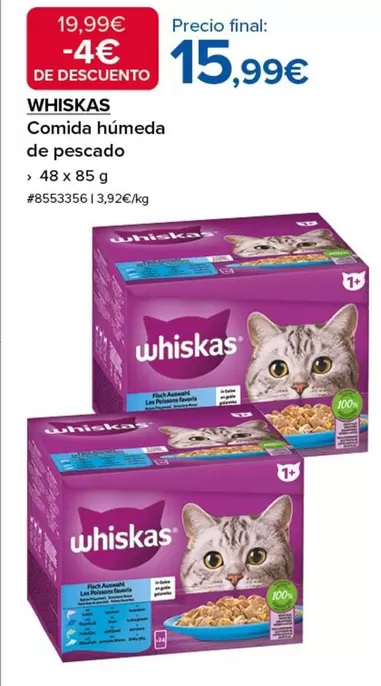 Whiskas - Comida Humeda De Pescado