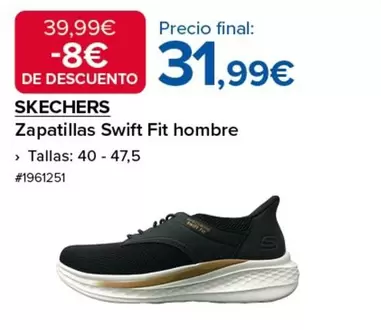 Skechers - Zapatillas Swift Fit Hombre