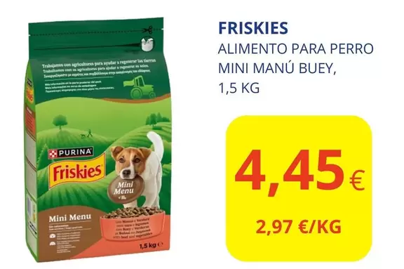 Friskies - Alimento Para Perro Mini Manu Buey