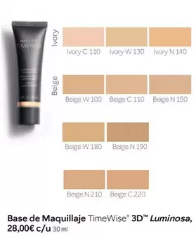 Mary Kay - Base De Maquillaje TimeWise 3D Luminosa