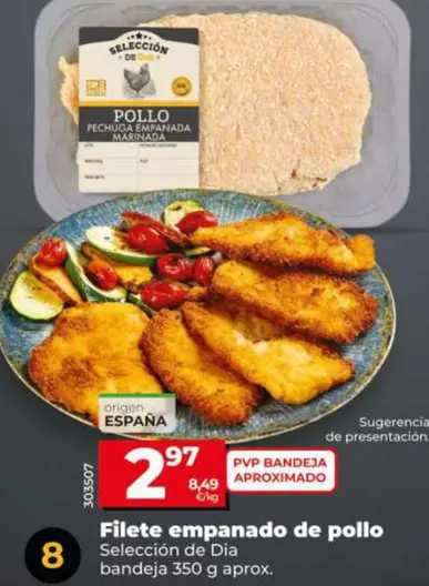 Seleccion De Dia - Filete Empanado De Pollo 