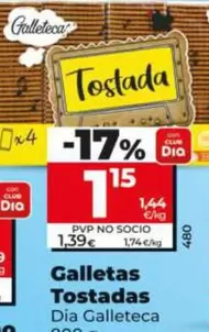 Dia Galleteca - Galletas Tostadas 