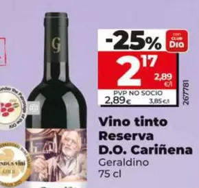 Geraldino - Vino Tinto Reserva D.O. Cariñena 