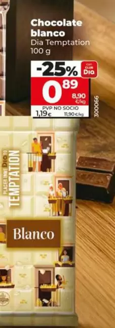 Dia Temptation - Chocolate Blanco 
