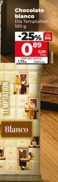 Dia Temptation - Chocolate Blanco 