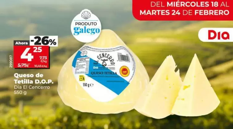 Dia El Cencerro - Queso De Tetilla D.O.P.