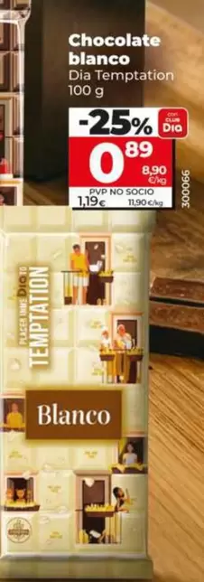 Dia Temptation - Chocolate Blanco 