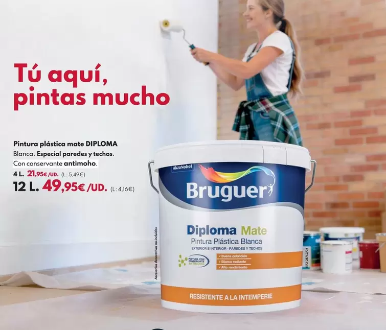 Bruguer - Pintura Diploma Blanco - 12l