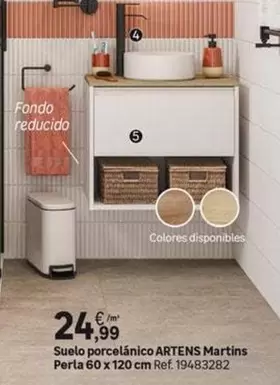 Suelo Porcelanico Martins Perla 60 X 120 Cm