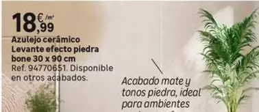 bone - Azulejo Ceramico Levante Efecto Piedra Bone 30 X 90 Cm