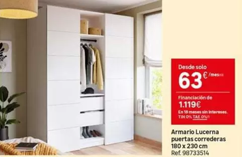 Solo - Armario Lucerna Puertas Correderas